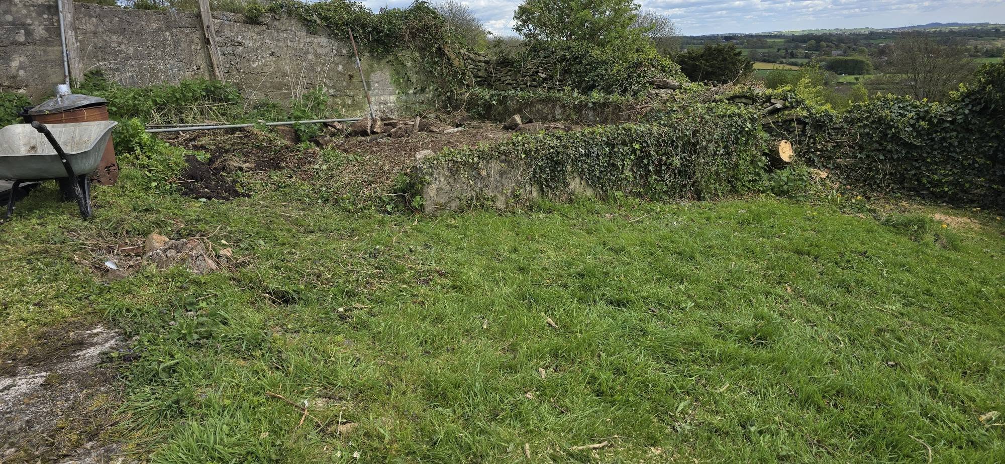 Cleared garden after Waste4Space work