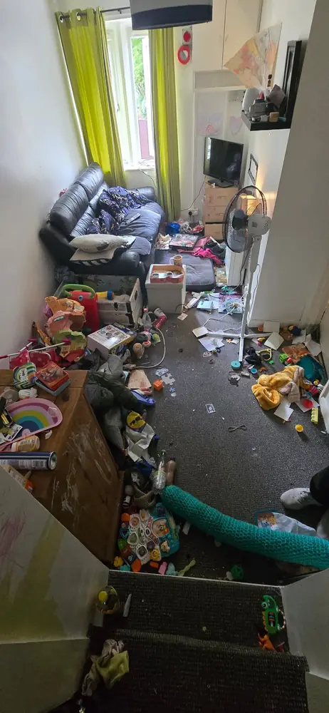 Room clear-out before