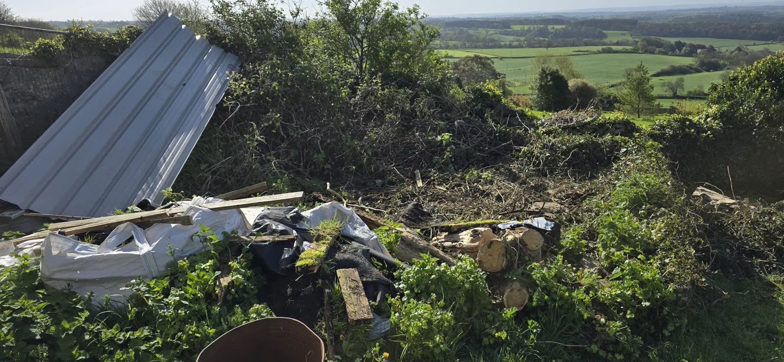 Wells Waste and Bramble Clearance before clearance